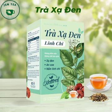 Trà Xạ Đen Linh Chi Mộc Tâm Hộp 30 Túi Hỗ Trợ Chức Năng Gan, Gan Nhiễm Mỡ, Mát Gan Thanh Lọc Cơ Thể