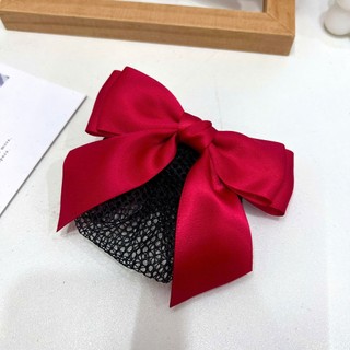 Cặp tóc tiếp viên ,nơ cài tóc có kèm chụp lưới mỏng búi tóc công sở Chồi accessories - Y094