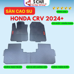 Thảm Lót Sàn Cao Su Xe Honda CRV 2024 - NAY - Sàn Cao Su Đúc Ko Mùi Dễ Vệ Sinh Vừa In Theo Xe- Mẫu NISSIN