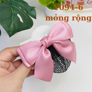 Cặp tóc tiếp viên ,nơ cài tóc có kèm chụp lưới mỏng búi tóc công sở Chồi accessories - Y094