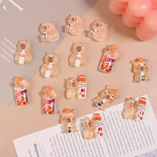 Combo 20 Túi Mù (Tự Xé) Capybara, Charm Slime Đồ Handmade, DIY, Trang Trí Tiểu Cảnh