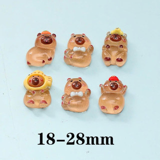 Combo 20 Túi Mù (Tự Xé) Capybara, Charm Slime Đồ Handmade, DIY, Trang Trí Tiểu Cảnh