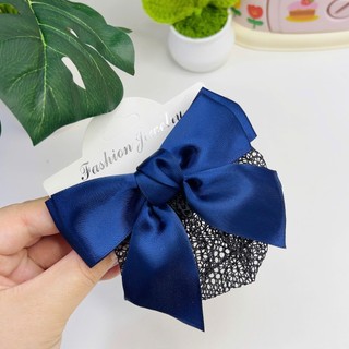 Cặp tóc tiếp viên ,nơ cài tóc có kèm chụp lưới mỏng búi tóc công sở Chồi accessories - Y094