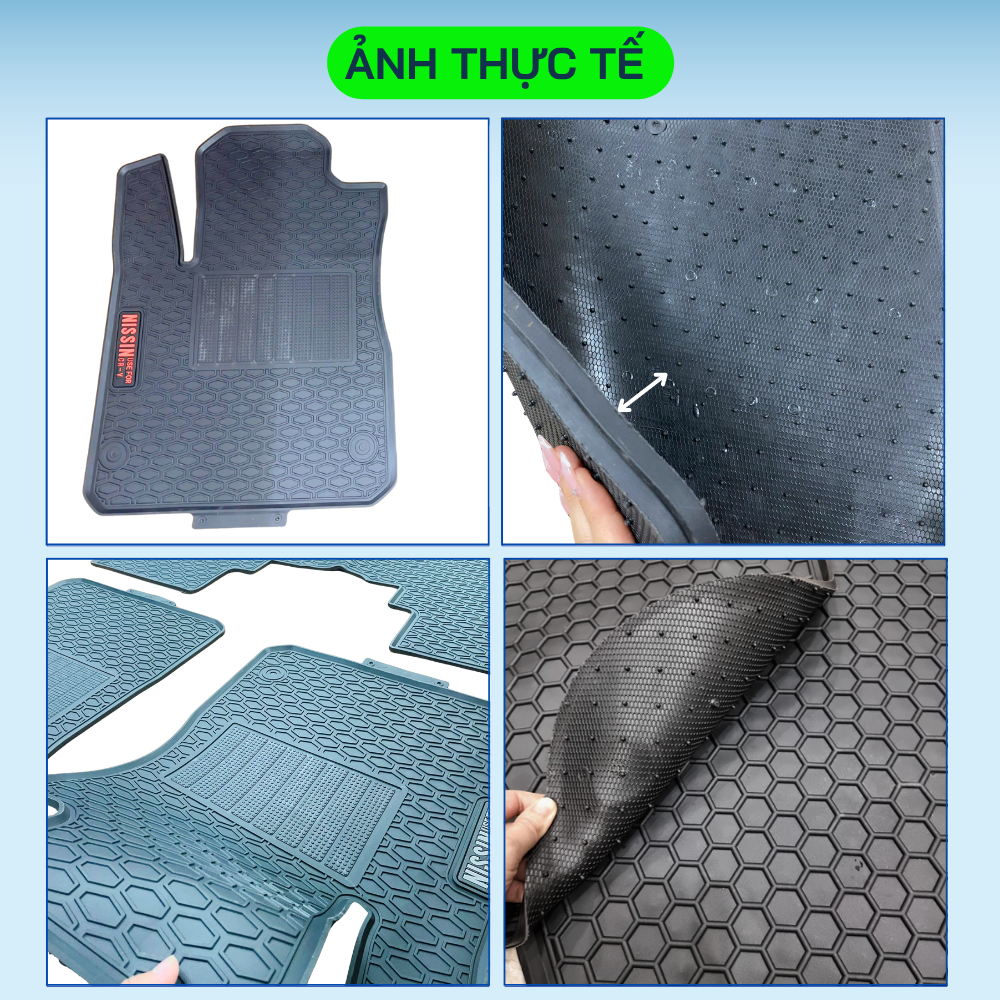 Thảm Lót Sàn Cao Su Xe Honda CRV 2024 - NAY - Sàn Cao Su Đúc Ko Mùi Dễ Vệ Sinh Vừa In Theo Xe- Mẫu NISSIN