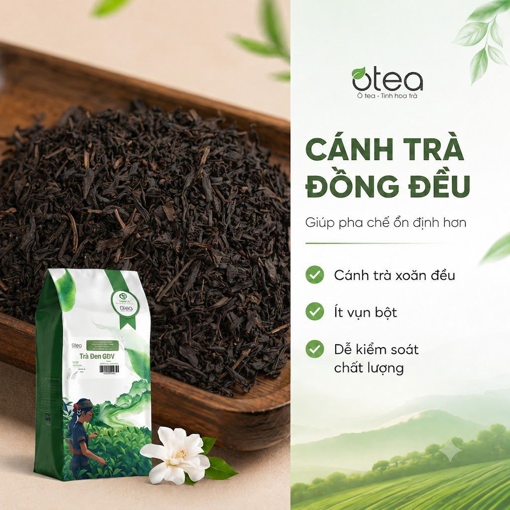 Trà đen số 9 - túi 500gr - Chuyên dùng pha trà sữa truyền thống, hồng trà đào, hồng trà sữa, trà trái cây.