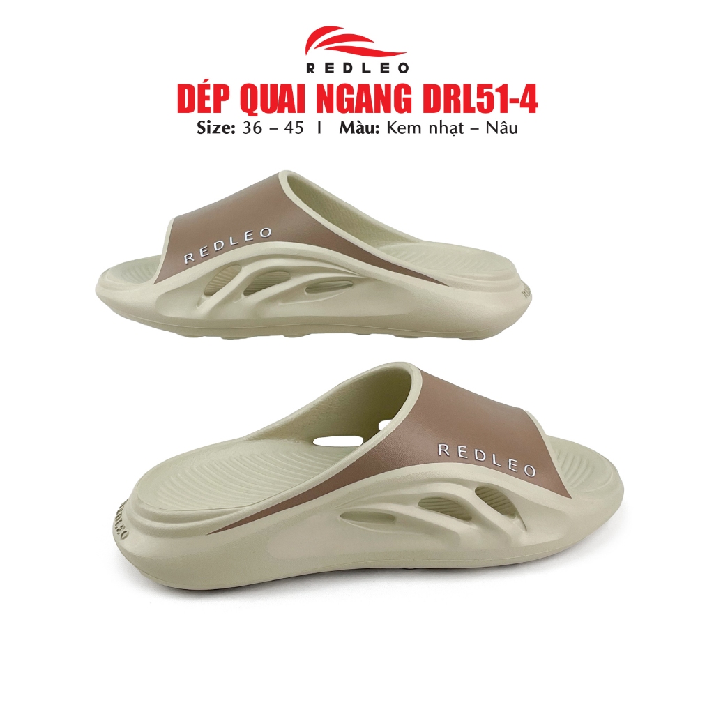Dép Quai Ngang REDLEO Oran - EVA Đúc Nguyên Khối Phối Hai Màu Thời Trang, Có BigSize DRL51-4