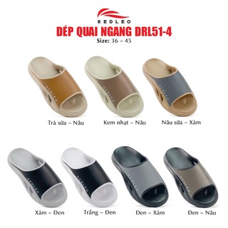 Dép Quai Ngang REDLEO Oran - EVA Đúc Nguyên Khối, Phối 2 Màu Unisex, Big Size DRL51-4