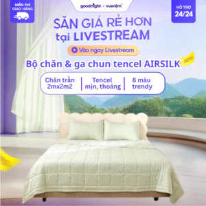 Bộ Chăn Ga Tencel Goodnight Airsilk 20cm - Mềm Mại, Cao Cấp