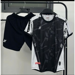 [CÓ IN TÊN] Bộ áo bóng đá trẻ em amax đen xi , đủ size cho bé 18-78kg, chất thun lạnh thoáng mát Top Kid