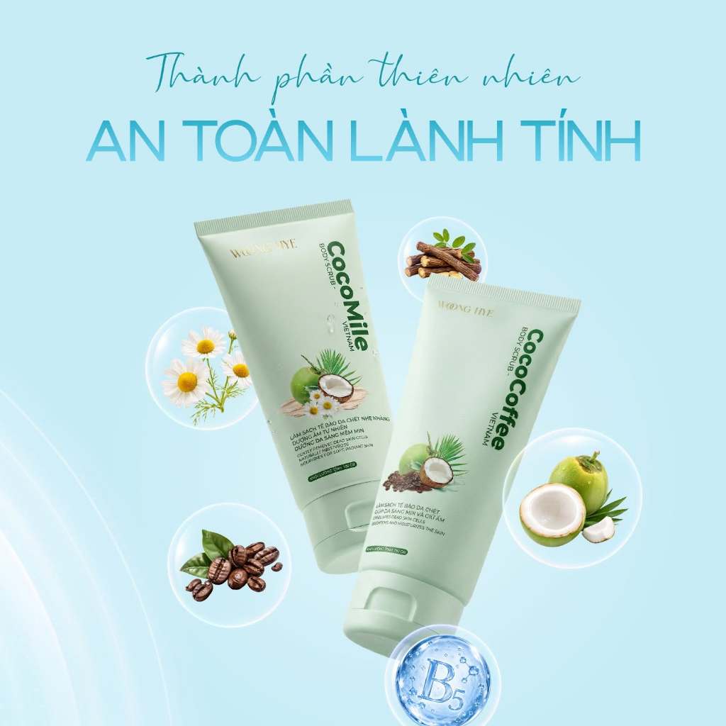 Combo 2 tẩy tế bào chết body Cocomile Cococoffee, làm sạch sâu và làm sáng da 150gr - Woong Hye