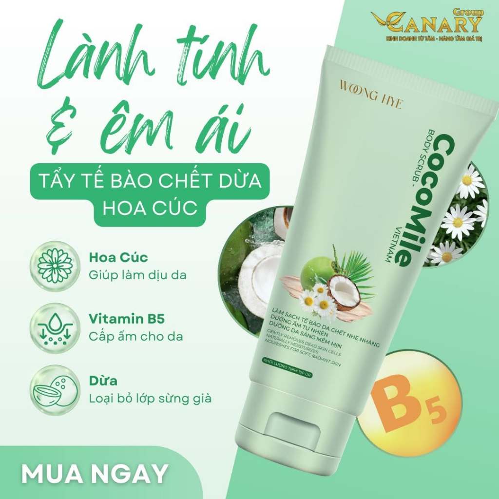 Combo 2 tẩy tế bào chết body Cocomile Cococoffee, làm sạch sâu và làm sáng da 150gr - Woong Hye