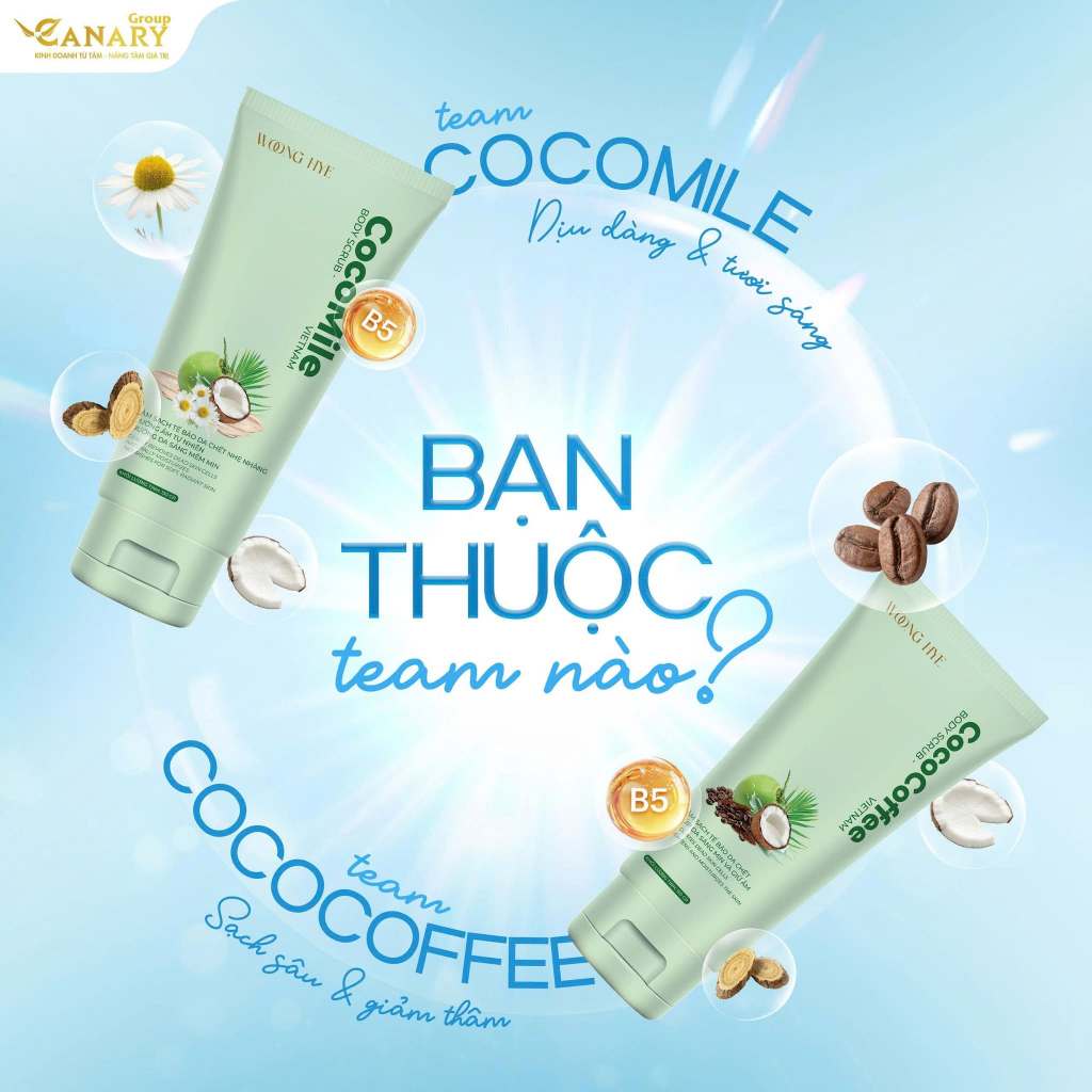 Combo 2 tẩy tế bào chết body Cocomile Cococoffee, làm sạch sâu và làm sáng da 150gr - Woong Hye