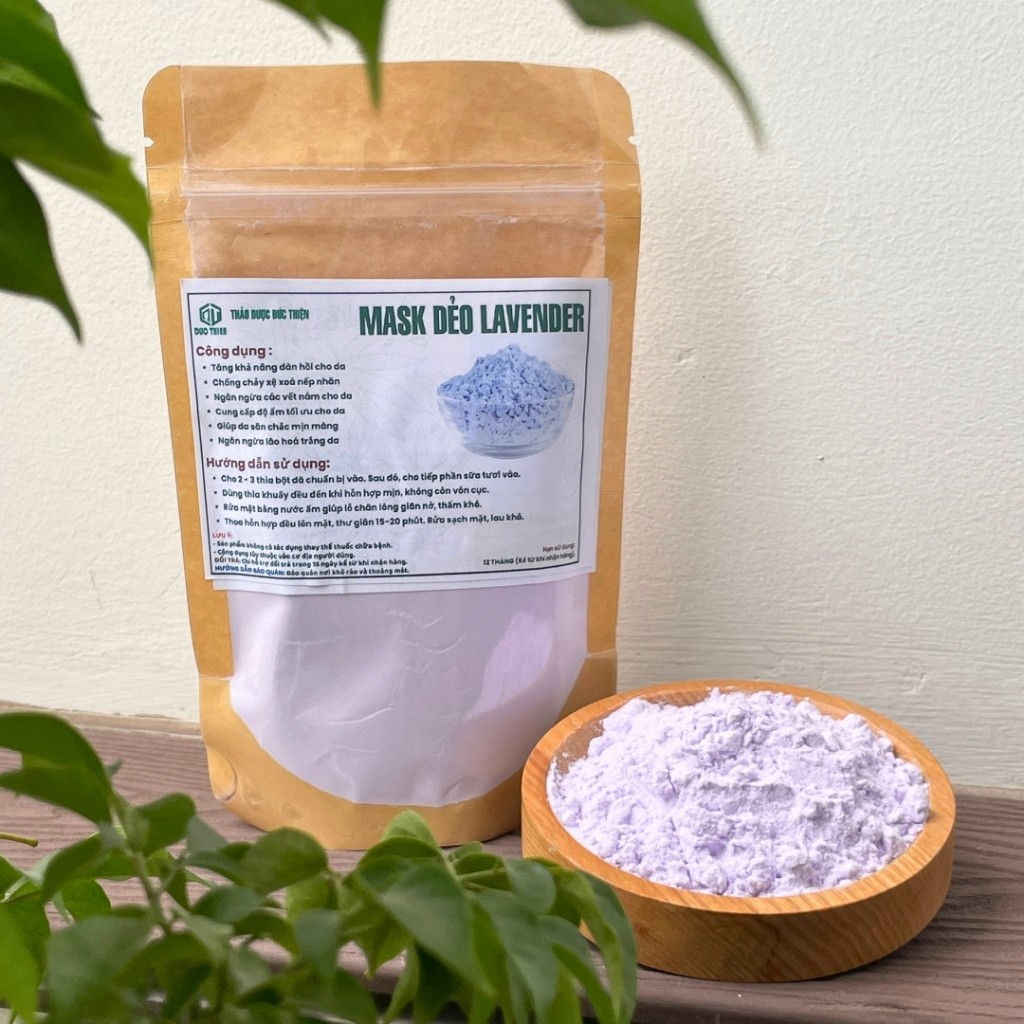 Bột Mặt Nạ Dẻo Lavender Đức Thiện – Dưỡng Da, Ngừa Lão Hóa, Hỗ Trợ Mụn, Sáng Da, Đẹp Da