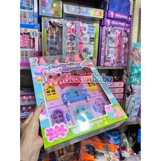 Đồ Chơi Ngôi Nhà Gia Đình Heo Peppa Pig Sweet House Có Đèn & Âm Thanh Kèm 4 Nhân Vật Cho Bé
