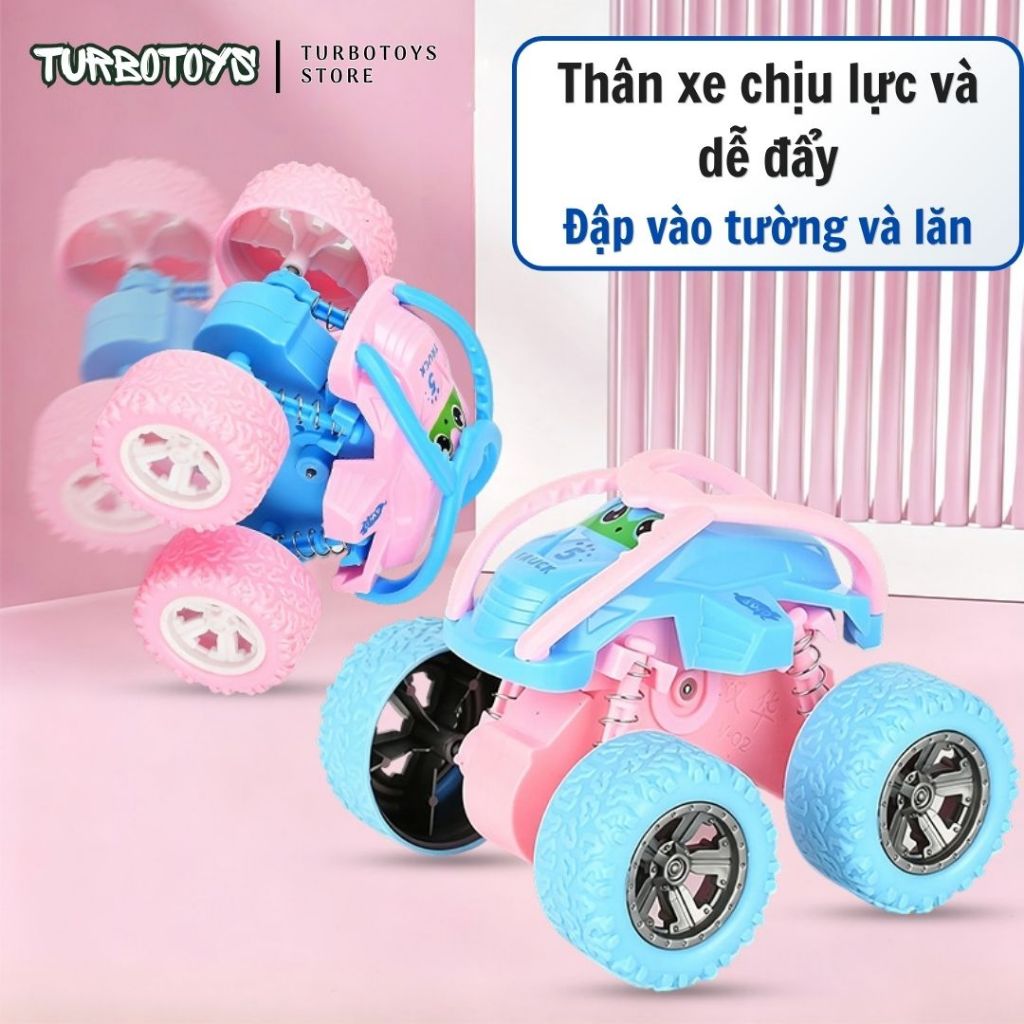[NEW] Xe ô tô đồ chơi nhào lộn 360 độ chạy bánh đà quán tính siêu khỏe cho bé, đồ chơi vận động cho bé, Turbotoys