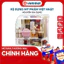 Kệ mỹ phẩm 3 tầng có nắp Hokori nhựa nguyên sinh trong suốt. Tủ để đồ dùng trang điểm để bàn 3 ngăn.