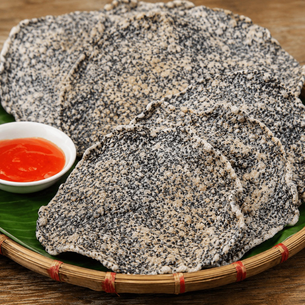 Bánh Tráng Mè Đen Phan Rang Dùng Để Nướng – Bánh Tráng Gạo Mè Thủ Công Ninh Thuận
