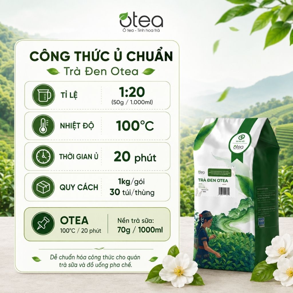 Trà Đen Otea Đặc Biệt - 500gr - Hương Trà Đen Đậm Chát Mạnh Chuyên Trà Pha Chế