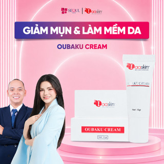 Kem mụn Laaskin Oubaku Cream hỗ trợ giảm mụn viêm làm khô nhân mụn thông thoáng lỗ chân lông chăm sóc da mềm mịn 10g