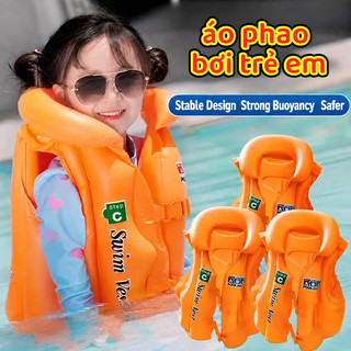 (TX)áo phao bơm hơi Áo Phao Bơi Cho Bé Trai Bé Gái 2-12 Tuổi từ 15kg phao bơi Huấn luyện bơi lội và bãi biển