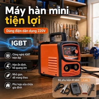 Máy hàn biến tần IGBT chính hãng MMA-230 - Hàn que 1.6-2.5mm, BH 1 năm