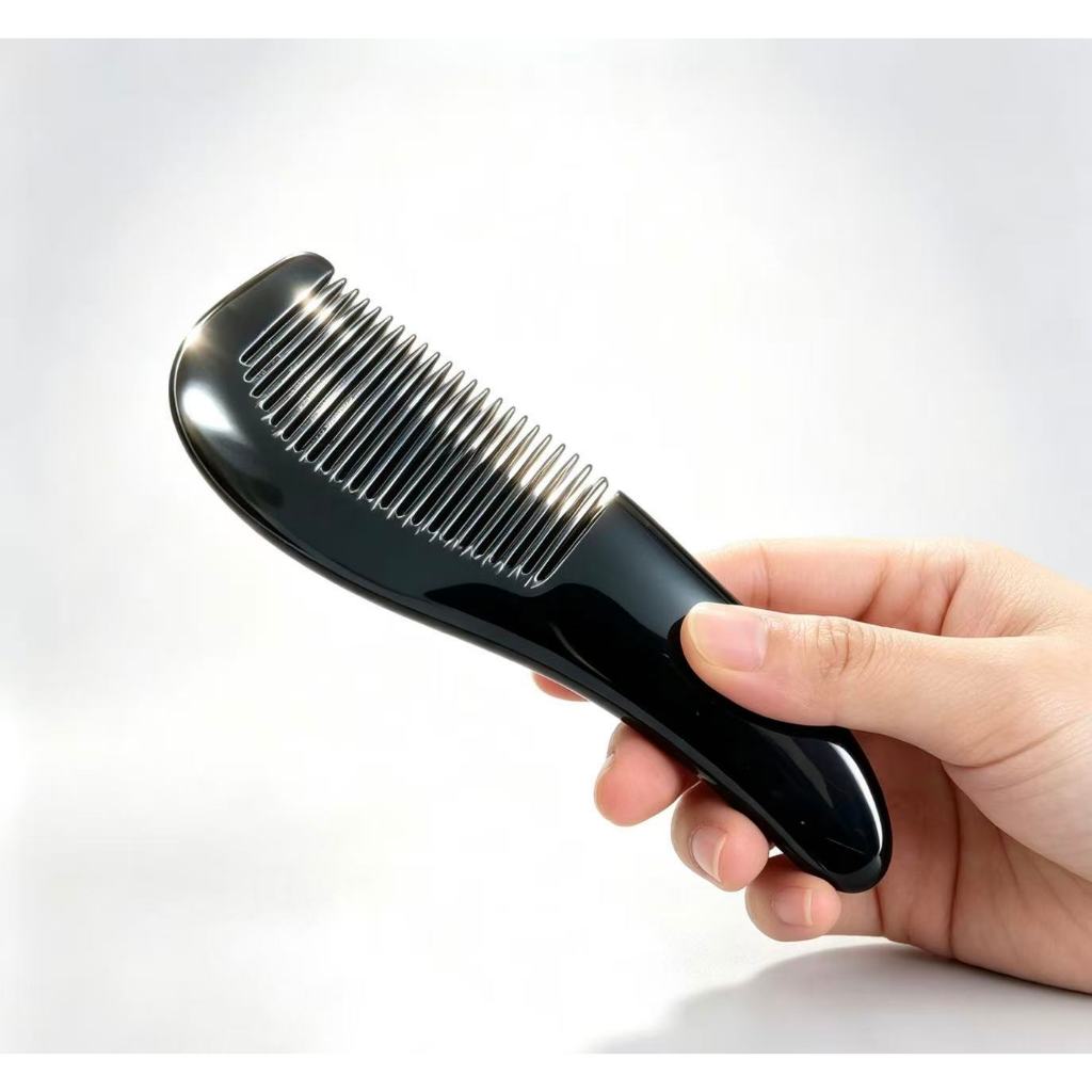 Lược Sừng Bò Châu Phi 13cm Cao Cấp - Lược Sừng Tự Nhiên Chống Tĩnh Điện, Massage Da Đầu, Giảm Gãy Rụng Tóc