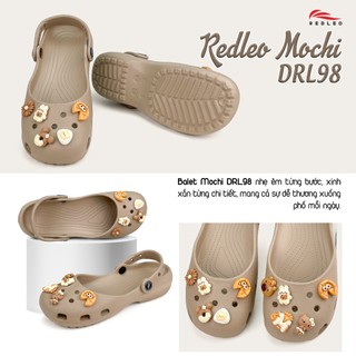 Dép Nữ Ballet REDLEO Mochi – EVA Nhẹ Êm Chống Trơn Trượt Đi Học Đi Chơi DRL98