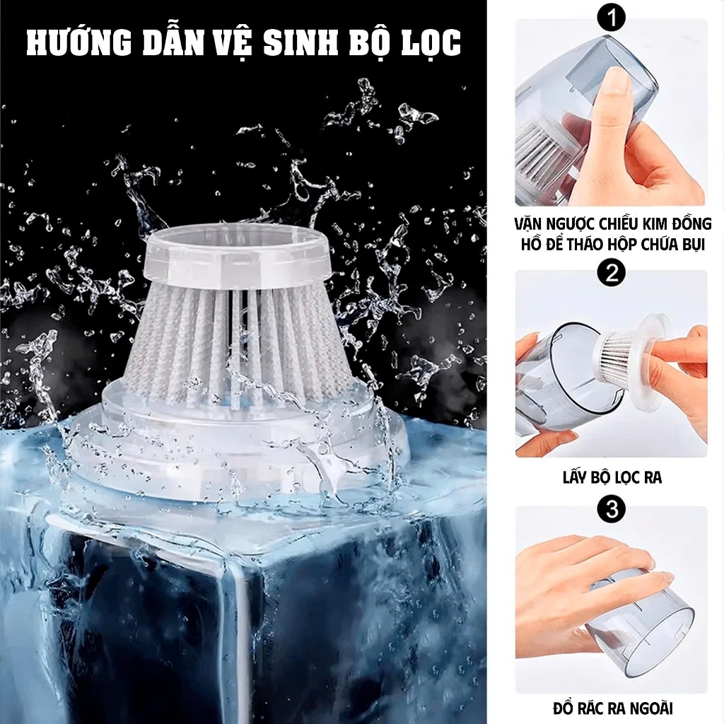 [Kèm Phụ Kiện] Máy Thổi Hút Bụi Bossun BS-VC07HB Dùng Pin Tự Chỉnh Lực - Max 7KPA, Chân Pin Phổ Thông