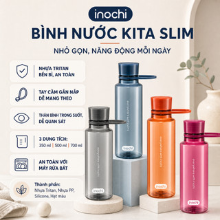 Bình nước Inochi - Kita Slim 350ml,500ml, 700ml nhiều màu