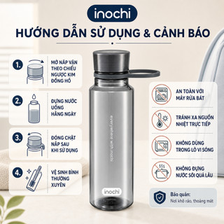 Bình nước Inochi - Kita Slim 350ml,500ml, 700ml nhiều màu