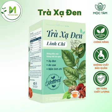 Trà Xạ Đen Linh Chi Mộc Tâm Hộp 30 Túi Chuẩn ISO Hỗ Trợ Chức Năng Gan, Thanh Lọc Cơ Thể, Đẹp Da.