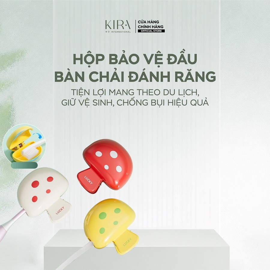 Hộp bảo vệ đầu bàn chải đánh răng hình nấm – tiện lợi mang theo du lịch, giữ vệ sinh, chống bụi hiệu quả