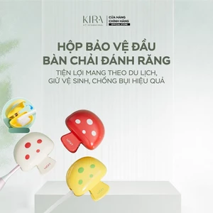 Hộp bảo vệ đầu bàn chải đánh răng hình nấm – tiện lợi mang theo du lịch, giữ vệ sinh, chống bụi hiệu quả