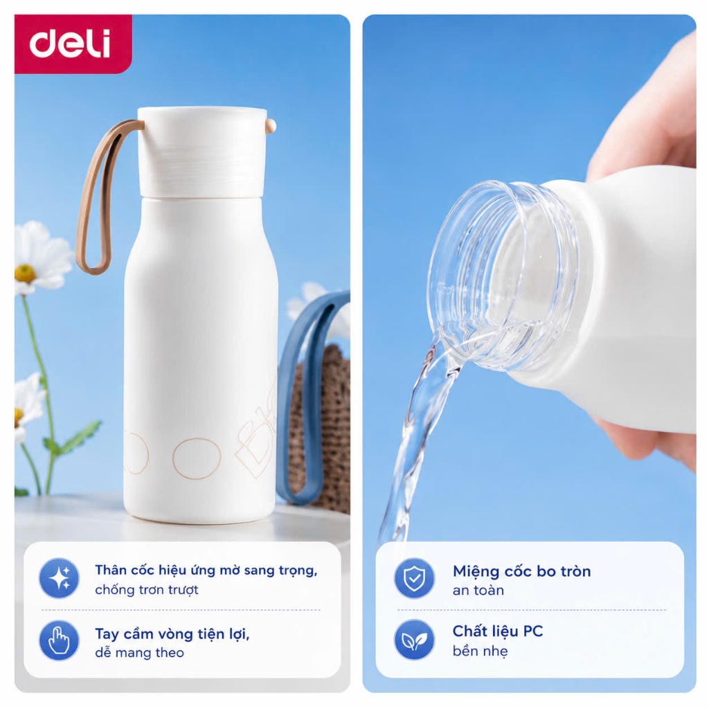Quà tặng nhân viên mới Deli – Set văn phòng cao cấp, phụ kiện làm việc đẹp, tặng công ty hay bạn bè đều sang