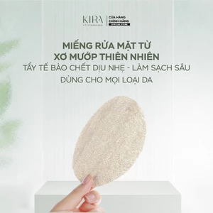 Miếng rửa mặt từ xơ mướp thiên nhiên | Tẩy tế bào chết dịu nhẹ – Làm sạch sâu – Dùng cho mọi loại da-Không viền