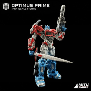 Mô Hình 1:64 Transformer Optimus-Shockwave-Megatron | Nhân vật Autobots & Decepticon Đại chiến Figure 1/64