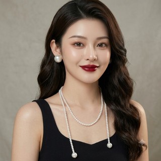 [ DAISYN ] N436 dây chuyền mang áo dài , vòng cổ , dây chuyền hạt Ngọc hạt trai 6mm dài cá tính cho nữ