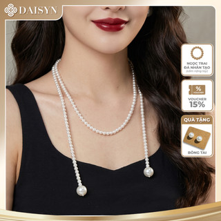 [ DAISYN ] N436 dây chuyền mang áo dài , vòng cổ , dây chuyền hạt Ngọc hạt trai 6mm dài cá tính cho nữ