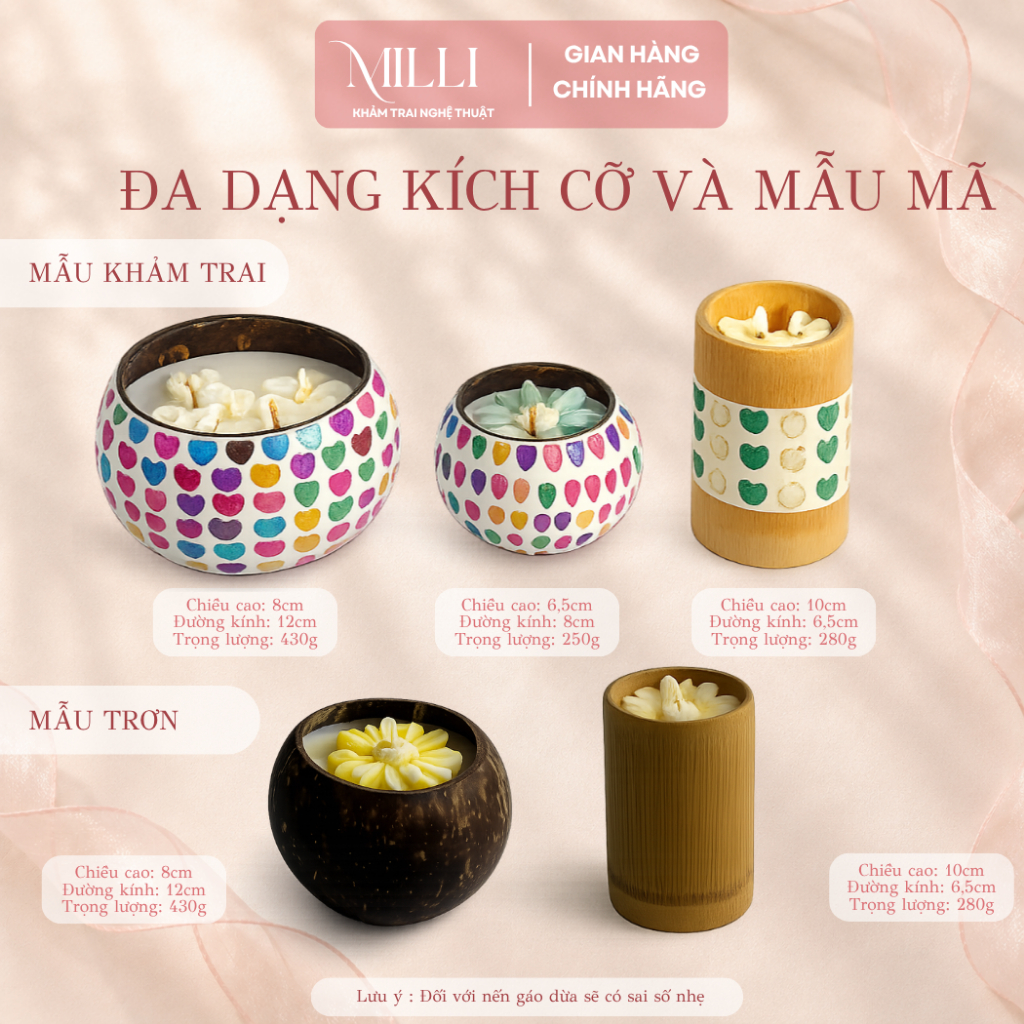[HOẢ TỐC] Set quà tặng nến thơm khảm trai, quà tặng 20-11,sinh nhật, kỉ niệm, lưu niệm, các dịp đặc biệt đa dạng độc đáo