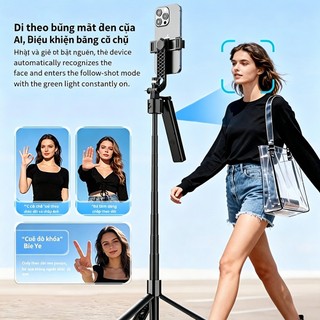 QAML F01 Theo dõi khuôn mặt AI 360 độ Điện thoại chống sốc Chiều dài 1.92m với camera trực tiếp Bluetooth