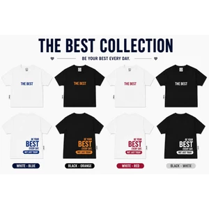 The Best Áo Thun "Be Your Best" Boxy 100% Cotton Unisex Streetwear Basic Phong Cách Hiện Đại Dễ Phối Đồ Cho Nam Và Nữ