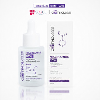 Serum Niacinamide kiểm soát dầu, mụn, dưỡng trắng, giảm nếp nhăn, trẻ hóa làn da The Gentinol 0221 30ml