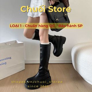 Giày boot nữ da PU tổng hợp dệt vải đế cao su cá tính nhẹ nhàng xinh xắn đáng yêu
