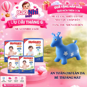 COMBO 4 Gói Tã/Bỉm Quần Huggies Skincare Size M106+4/L98+2/XL84+4/XXL76+4, Hỗ Trợ Ngừa Hăm Thấm Hú