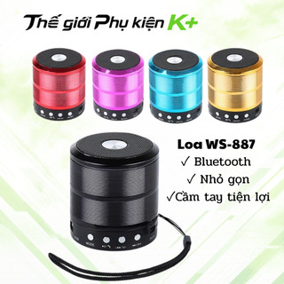 Loa Bluetooth Cầm Tay WS-887 Mini Bass Mạnh Kết Nối Đa Năng USB AUX Thẻ Nhớ Giá Tốt