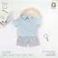 Set Áo Sơ Mi Quần Cộc Bomi Chất Liệu Cotton Cho Bé Đi Học UR 3865