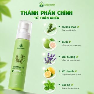 Serum mọc tóc X5 Mộc Nam - Tinh chất hương thảo bưởi nuôi dưỡng nang tóc, giảm gãy rụng chuyên sâu
