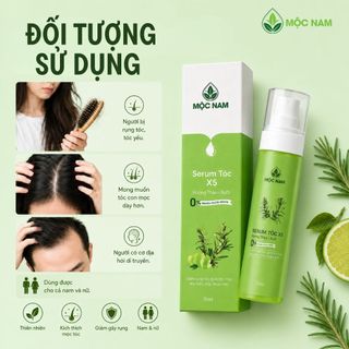 Serum mọc tóc X5 Mộc Nam - Tinh chất hương thảo bưởi nuôi dưỡng nang tóc, giảm gãy rụng chuyên sâu