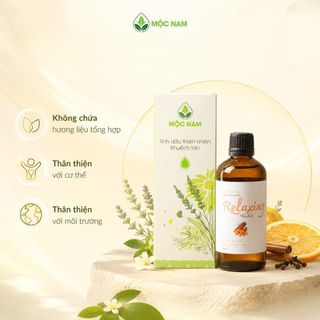 Tinh dầu thơm phòng Relaxing Mộc Nam hương cam - quế - đinh hương thư giãn, khử mùi phòng