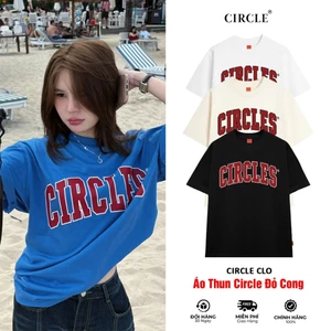 Áo thun Đỏ Cong Typo Logo Unisex cotton cao cấp - CIRCLE CLO